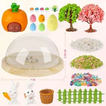 Polkoliye 7in Nightlight Project Art Craft Kit for Girls, Birthday Gifts Art Toys for 4 5 6 7 8 9 10 Year Old Girls, Arts and Crafts for Kids Ages 4-8 8-12