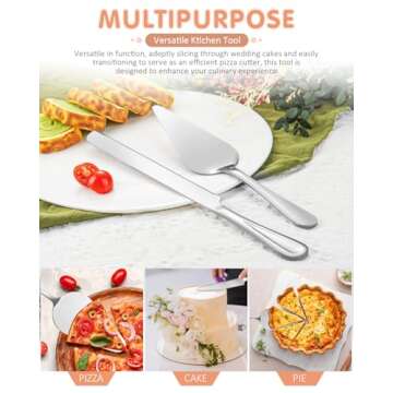 Elegant FTAKRY Wedding Cake Cutting Set - Rose Gold