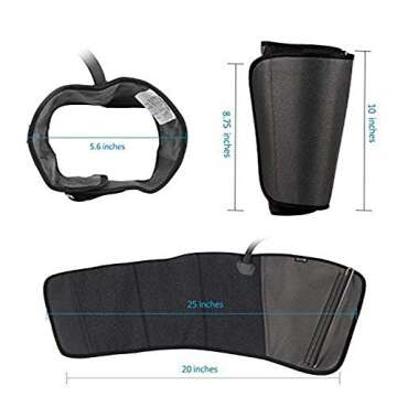 CINCOM Leg Massager for Circulation and Pain Relief, Air Compression Csalf Massager with 2 Modes 3 Intensities Helpful for RLS Edema and Muscles Relaxation Gifts - FSA HSA Eligible