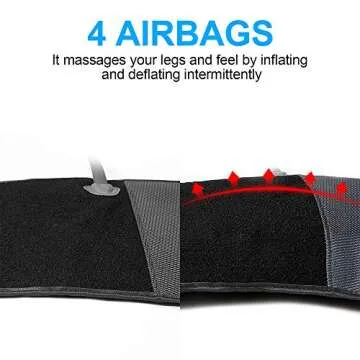 CINCOM Leg Massager for Circulation and Pain Relief, Air Compression Csalf Massager with 2 Modes 3 Intensities Helpful for RLS Edema and Muscles Relaxation Gifts - FSA HSA Eligible