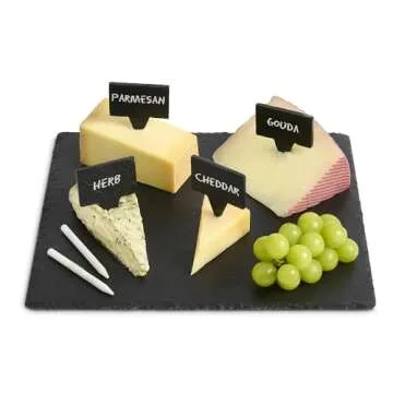 HIC Kitchen Slate Cheese Marker Set - Perfect for Entertaining