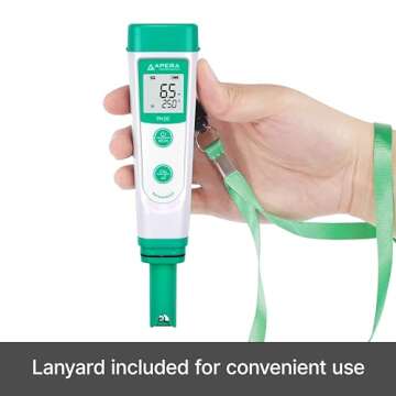 APERA INSTRUMENTS AI209 Value Series PH20 Waterproof pH Tester Kit, ±0.1 pH Accuracy