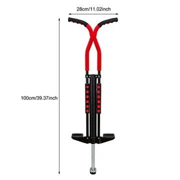 Willingfun Pogo Stick for Kids Age 7, 8, 9, 10 and Up, Pogo Stick Adult, 80 to 160 Lbs, Pro Master Pogo Stick - Black