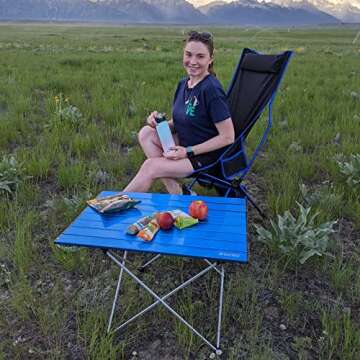 G4Free Lightweight Portable Camping Table for Outdoors