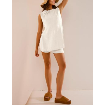 Dsewpaur Women Summer Sweater Set for Fashionable Comfort