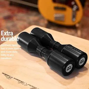 Meinl Percussion Series Signature Luis Conte Artist Shaker Musical Instrument with Medium Volume — NOT Made in China — for Live or Studio, 2-Year Warranty (SH4BK)