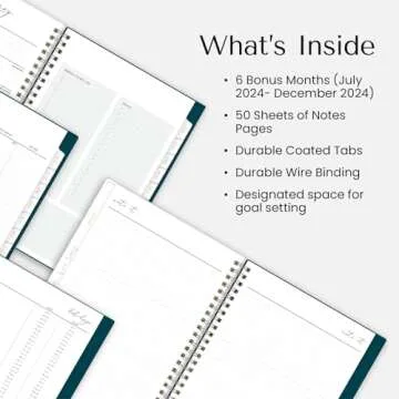 Blue Sky 2025 Weekly Monthly Planner with Notes