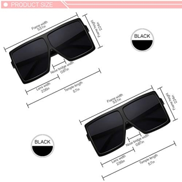 Stylish GRFISIA Square Oversized Sunglasses for Everyone