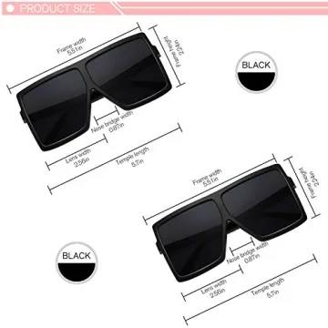 Stylish GRFISIA Square Oversized Sunglasses for Everyone