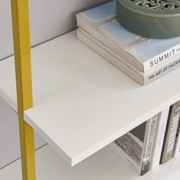 PRAISUN Ladder Shelf - Chic 5-Tier Wall-Mounted Bookshelf