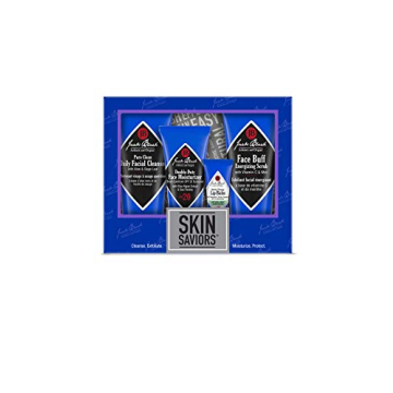 Jack Black Skin Saviors Set - Jack Black Face Wash and Moisturizer Set with Lip Balm SPF 25 and Mens...