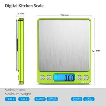AMIR Digital Kitchen Scale for Precise Measurements in Cooking