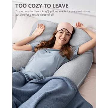 AngQi U Shaped Pregnancy Pillow for Support and Comfort