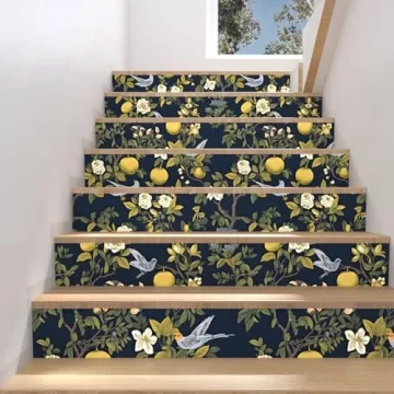 Elegant Birds Wallpaper Peel and Stick, Floral Design 17.5" x 393.7"