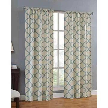 Curtain Rod Brackets for Ceiling, 4 Pack Premium Rod Bracket for Ceiling, Curtain Rod Holder, Drapery Rod Holders Hardware Window Curtain Rod Support Hanger for 1 to 1.2 Inch Rod