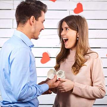 WantGor Velvet Ring Box for Weddings and Proposals