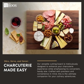 John Boos R-Board 24x18 Cutting Board, Durable Walnut Kitchen Essential