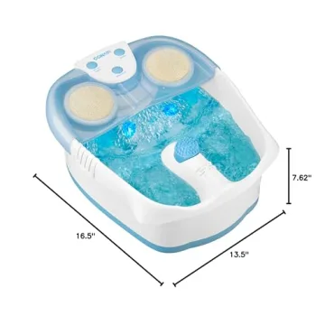 Conair Waterfall Foot Spa with Bubbles and LED Lights