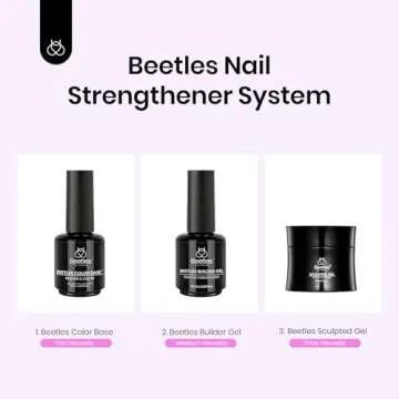 Beetles Builder Nail Gel for Nails 7 in 1 Cover Nude Translucent Builder Strengthener Gel Jelly Gel 15ML Hard Gel Extension Nail Gel, No Need Slip Solution