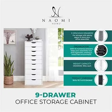 Naomi Home Office File Cabinets - Eco-Friendly Storage Solutions