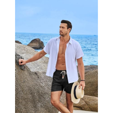 Men’s Casual Cotton Linen Shorts for Summer Style