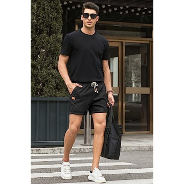 Men’s Casual Cotton Linen Shorts for Summer Style