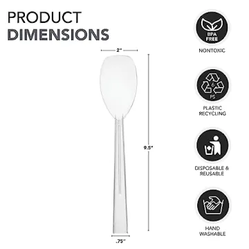 Party Essentials 9" Serving Spoons - 12 Count