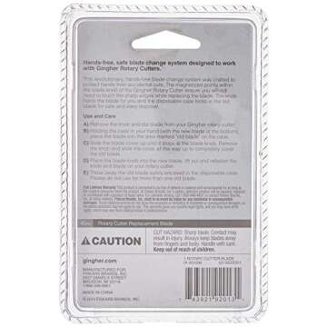 Gingher 45 mm Rotary Blade Refill for Seamless Cutting