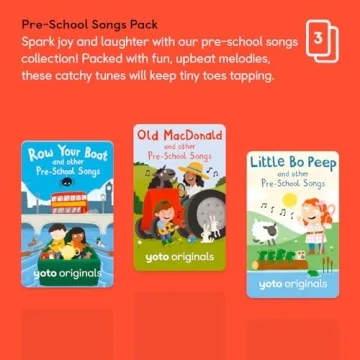 Yoto Pre-School Songs Pack Fun Music Cards for Kids