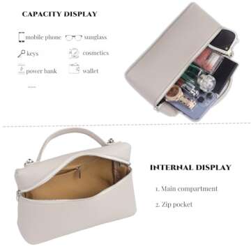 Stylish Small Crossbody Bag for Women - Durable Vegan Leather