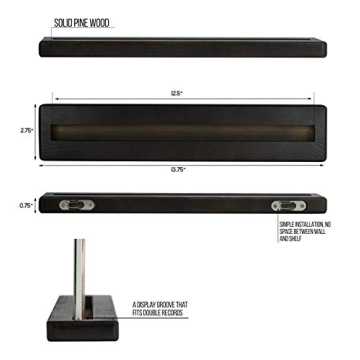 LABEND HOME Record Shelves Set of 8 for Vinyl Display