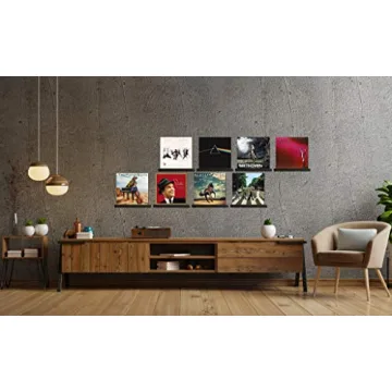 LABEND HOME Record Shelves Set of 8 for Vinyl Display