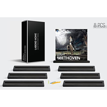 LABEND HOME Record Shelves Set of 8 for Vinyl Display