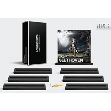 LABEND HOME Record Shelves Set of 8 for Vinyl Display