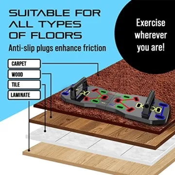 10-in-1 AERLANG Push Up Board with Resistance Bands