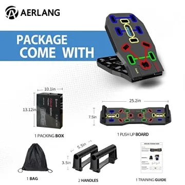 10-in-1 AERLANG Push Up Board with Resistance Bands