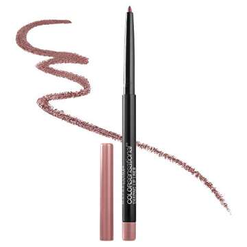Maybelline Color Sensational Shaping Lip Liner with Self-Sharpening Tip, Dusty Rose, 1 Count