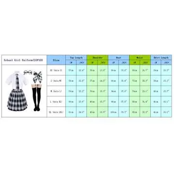 Elibelle Japanese tartan pleated school uniform cosplay costumes with socks eyeglass frame set