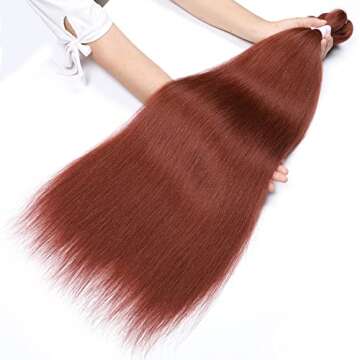 Ginger 36 Inch Pre Stretched Braiding Hair - Copper Red