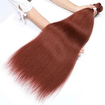 Ginger 36 Inch Pre Stretched Braiding Hair - Copper Red