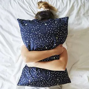 Brooklinen Mulberry Silk Pillowcase - 100% Mulberry Silk - Standard Size, Celestial Blue | Skin, Hair and Sleep Benefits