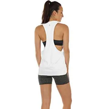 icyzone Workout Tank Tops for Women - Running Muscle Tank Sport Exercise Gym Yoga Tops Athletic Shirts(Pack of 3)(M, White/Green/Pistachio Green)