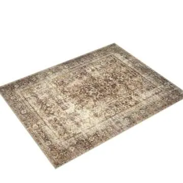 Loloi Magnolia Home by Joanna Gaines Sinclair Collection SIN-01 Rust/Lagoon 7'-6" x 9'-6", .25" Pile Height, Machine Washable, Area Rug