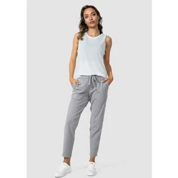 Stylish Women's 7/8 Stretch Sweatpants with Pockets