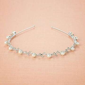 SWEETV Flower Girl Headpiece for Princess Look