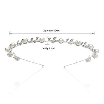 SWEETV Flower Girl Headpiece for Princess Look