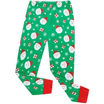 Little Boys Girls Christmas Cotton Pajamas Children Santa Claus PJS Gift Set Kids Sleepwear Clothes 2t
