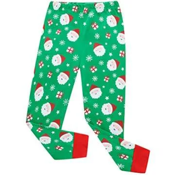 Little Boys Girls Christmas Cotton Pajamas Children Santa Claus PJS Gift Set Kids Sleepwear Clothes 2t