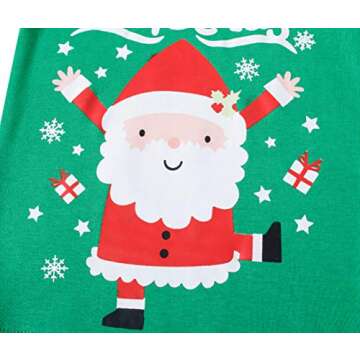Little Boys Girls Christmas Cotton Pajamas Children Santa Claus PJS Gift Set Kids Sleepwear Clothes 2t