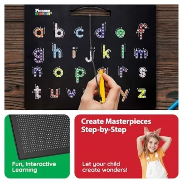 PicassoTiles 2-in-1 Educational Magnetic Drawing Board